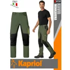 Kapriol KAVIR OLIVE technikai erősített slimfitt munkanadrág - munkaruha
