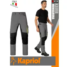   Kapriol KAVIR GREY technikai erősített slimfitt munkanadrág - munkaruha