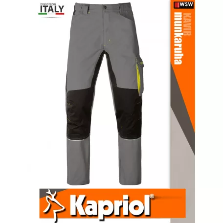 Kapriol KAVIR GREY technikai erősített slimfitt munkanadrág - munkaruha