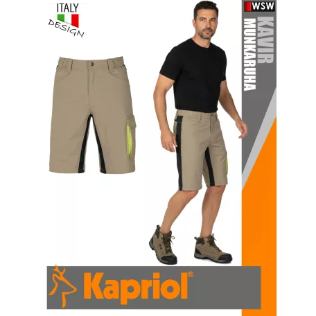 Kapriol KAVIR BEIGE technikai erősített rövidnadrág - munkaruha
