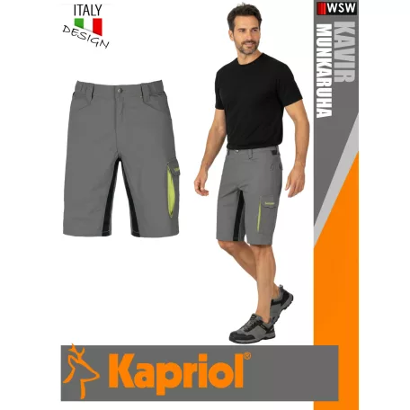 Kapriol KAVIR GREY technikai erősített rövidnadrág - munkaruha