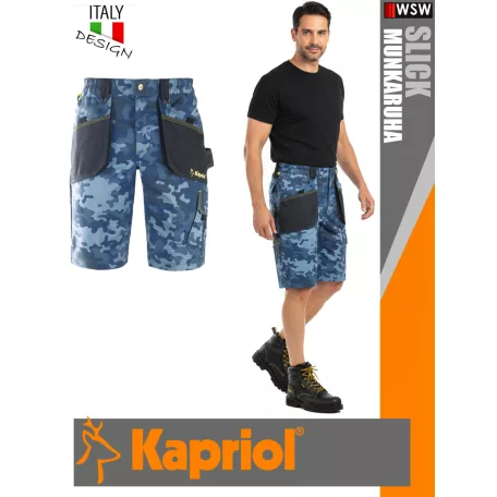 Kapriol SLICK BLUE technikai erősített rövidnadrág - munkaruha