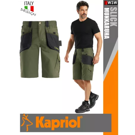 Kapriol SLICK GREEN technikai erősített rövidnadrág - munkaruha
