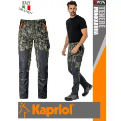   Kapriol TENERÉ PRO CAMOGREEN technikai stretch munkanadrág - munkaruha