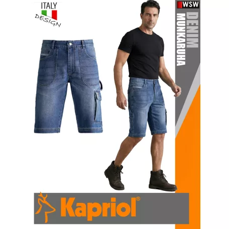 Kapriol DENIM technikai stretch farmer rövidnadrág - munkaruha