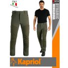 Kapriol DYNAMIC GREEN technikai stretch slimfit munkanadrág - munkaruha