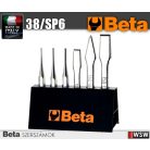 Beta szerszám - 6 kiütő, pontozó, laposvágó és keresztvágó készlet tartóval 