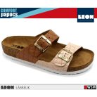 Leon COMFORT 4011 BROWN komfort női papucs