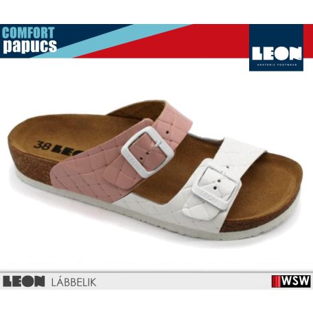 Leon COMFORT 4011 ROSE komfort női papucs