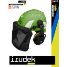 Irudek OREKA FORESTAL erdőgazdasági racsnis sisak, fül és szemvédő - egyéni védőeszköz zuhanásgátlás 