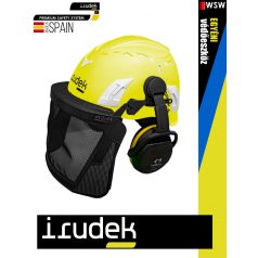   Irudek OREKA FORESTAL erdőgazdasági racsnis sisak, fül és szemvédő - egyéni védőeszköz zuhanásgátlás 