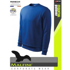   Malfini ESSENTIAL ROYALBLUE strech férfi környakas pulóver - munkaruha
