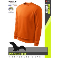   Malfini ESSENTIAL ORANGE strech férfi környakas pulóver - munkaruha