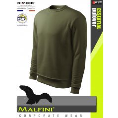   Malfini ESSENTIAL MILITARY strech férfi környakas pulóver - munkaruha