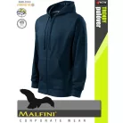 Malfini TRENDY ZIPPER NAVY strech férfi kapucnis pulóver - munkaruha