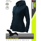 Malfini TRENDY ZIPPER NAVY strech női kapucnis pulóver - munkaruha