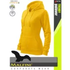 Malfini TRENDY ZIPPER YELLOW strech női kapucnis pulóver - munkaruha