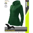 Malfini TRENDY ZIPPER BOTTLEGREEN strech női kapucnis pulóver - munkaruha