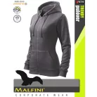 Malfini TRENDY ZIPPER STEELGREY strech női kapucnis pulóver - munkaruha