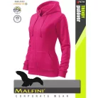 Malfini TRENDY ZIPPER VIOLETT strech női kapucnis pulóver - munkaruha