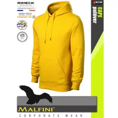   Malfini CAPE YELLOW strech férfi kapucnis pulóver - munkaruha
