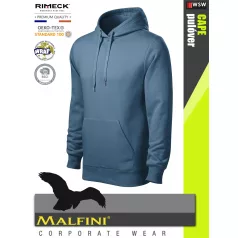   Malfini CAPE DENIM strech férfi kapucnis pulóver - munkaruha