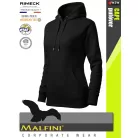 Malfini CAPE BLACK strech női kapucnis pulóver - munkaruha