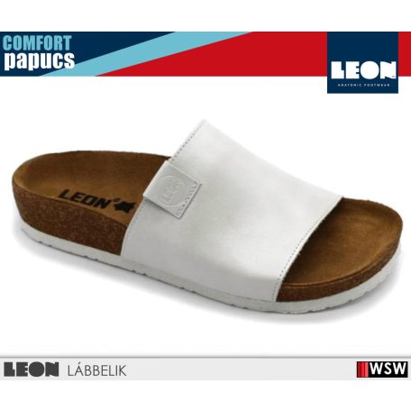 Leon COMFORT 4205 WHITE komfort női papucs