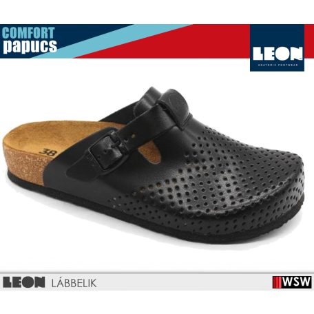 Leon COMFORT 4250 BLACK komfort női papucs