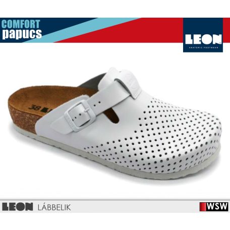 Leon COMFORT 4250 WHITE komfort női papucs