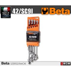 Beta szerszám -9 részes csillag-villáskulcs készlet, kompakt tartóval 
