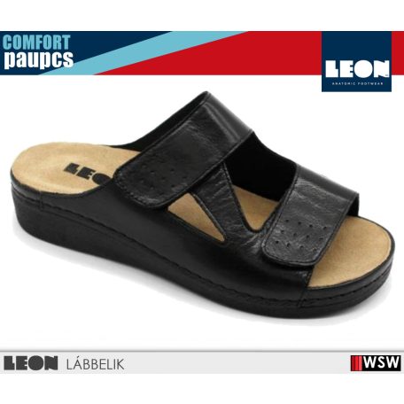 Leon COMFORT 5010 BLACK komfort női papucs