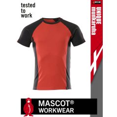   Mascot UNIQUE RED technikai pamutgazdag környakas póló - munkaruha
