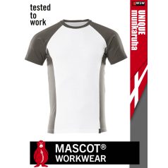   Mascot UNIQUE WHITE technikai pamutgazdag környakas póló - munkaruha