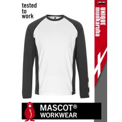   Mascot UNIQUE WHITE technikai pamutgazdag környakas póló - munkaruha