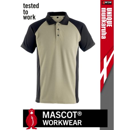 Mascot UNIQUE BEIGE technikai pamutgazdag galléros póló - munkaruha