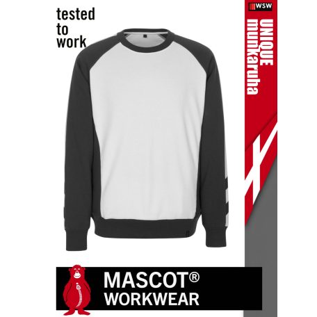 Mascot UNIQUE WHITE technikai pamutgazdag pulóver - munkaruha