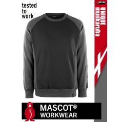   Mascot UNIQUE BLACK technikai pamutgazdag pulóver - munkaruha
