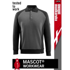   Mascot UNIQUE GREY technikai hosszúujjú pamutgazdag galléros pulóver - munkaruha