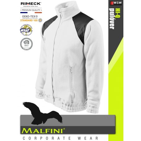 Malfini HI-Q WHITE polár pulóver - munkaruha