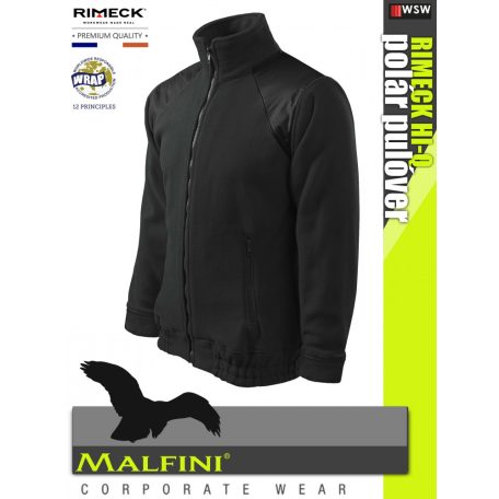 Malfini HI-Q BLACK polár pulóver - munkaruha