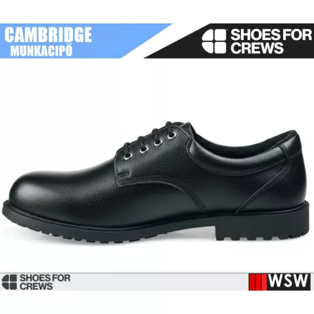 Shoes For Crews CAMBRIDGE BLACK S2 férfi csúszásmentes munkabakancs - munkacipő