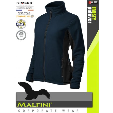 Malfini FROSTY NAVY strech női polár kardigán - munkaruha