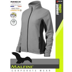   Malfini FROSTY LIGHTGREY strech női polár kardigán - munkaruha