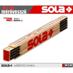 Sola H 2/10 fa mérővessző zollstock 2 méter - szerszám
