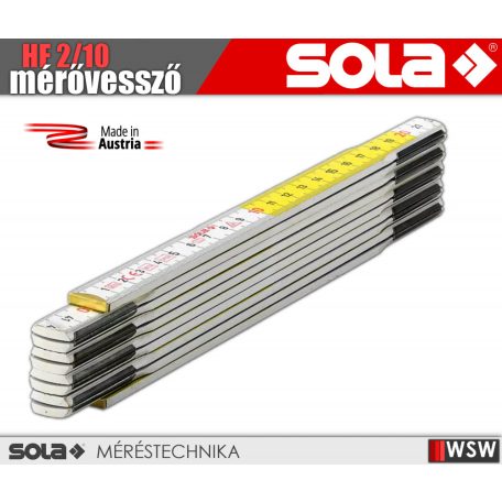 Sola HF 2/10 fa mérővessző zollstock 2 méter - szerszám