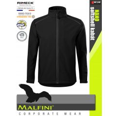   Malfini VALLEY BLACK prémium férfi technikai softshell kabát - munkaruha