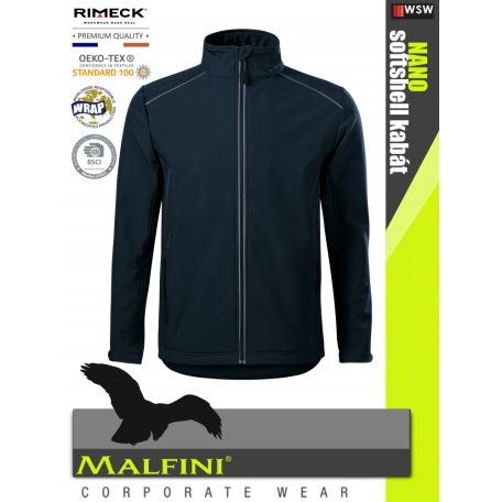 Malfini VALLEY BLACK prémium férfi technikai softshell kabát - munkaruha