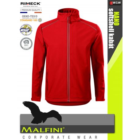 Malfini VALLEY RED prémium férfi technikai softshell kabát - munkaruha