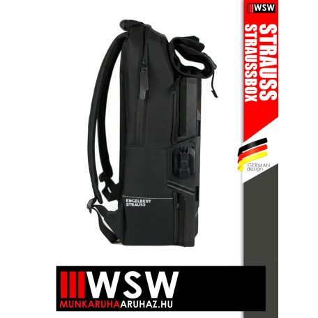 .Engelbert Strauss STRAUSSBOX BLACK technikai hátitáska - munkaeszköz